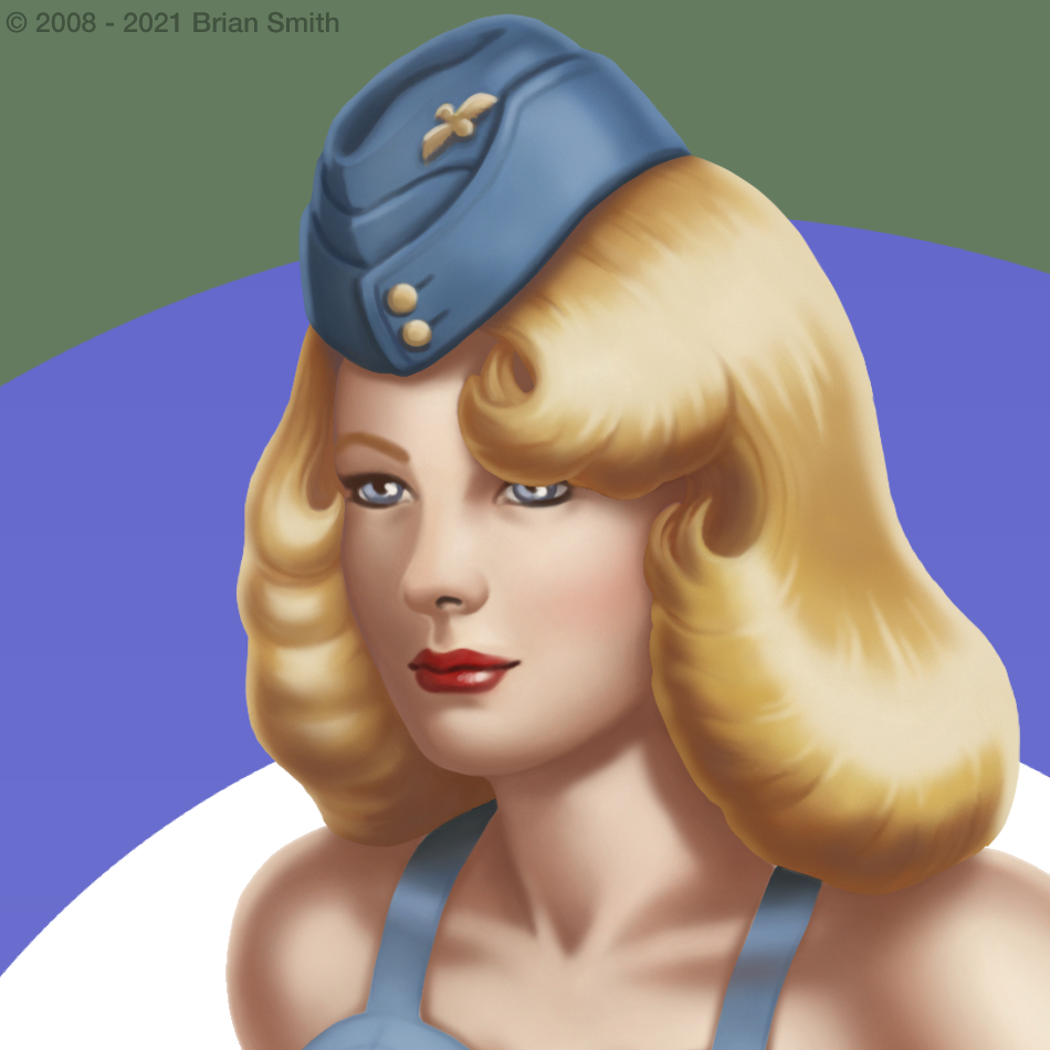 Closeup of Bristol Belle aircraft pinup