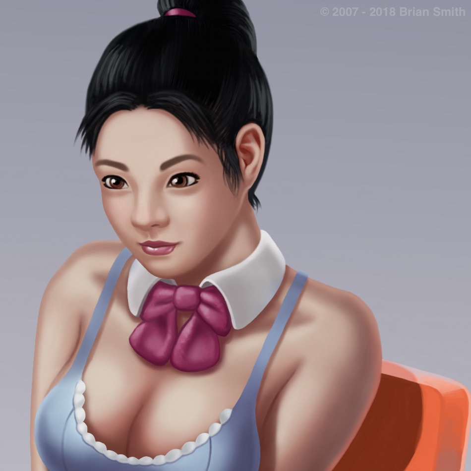 Closeup of kawaii Japanese girl