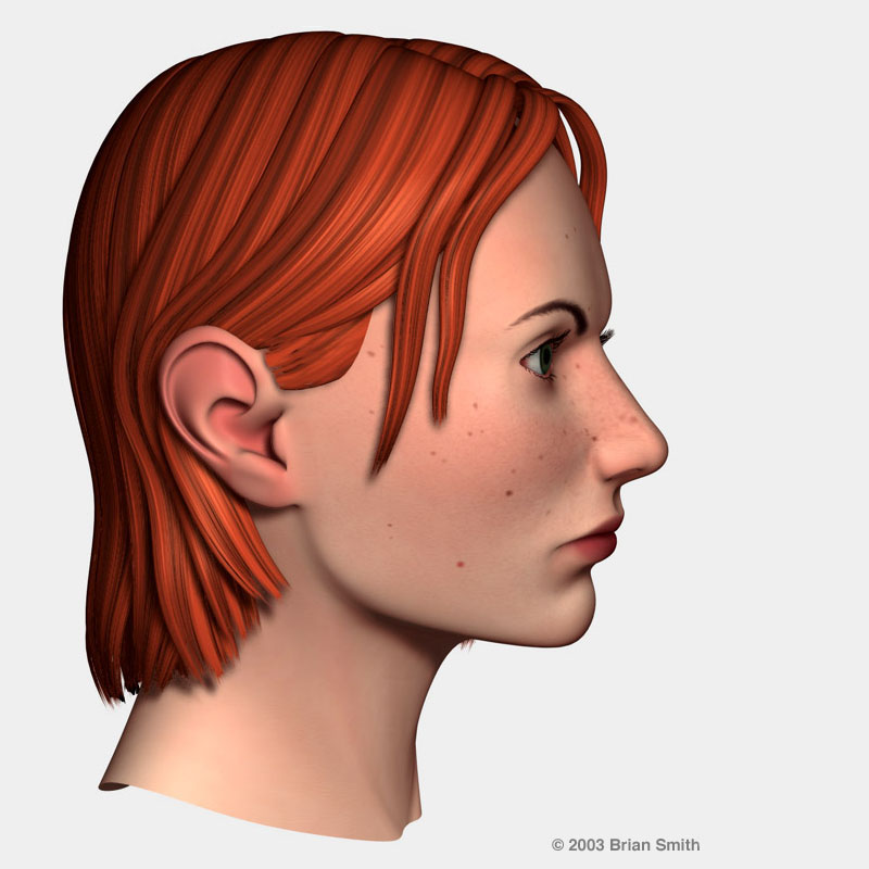 Lisa hair test render