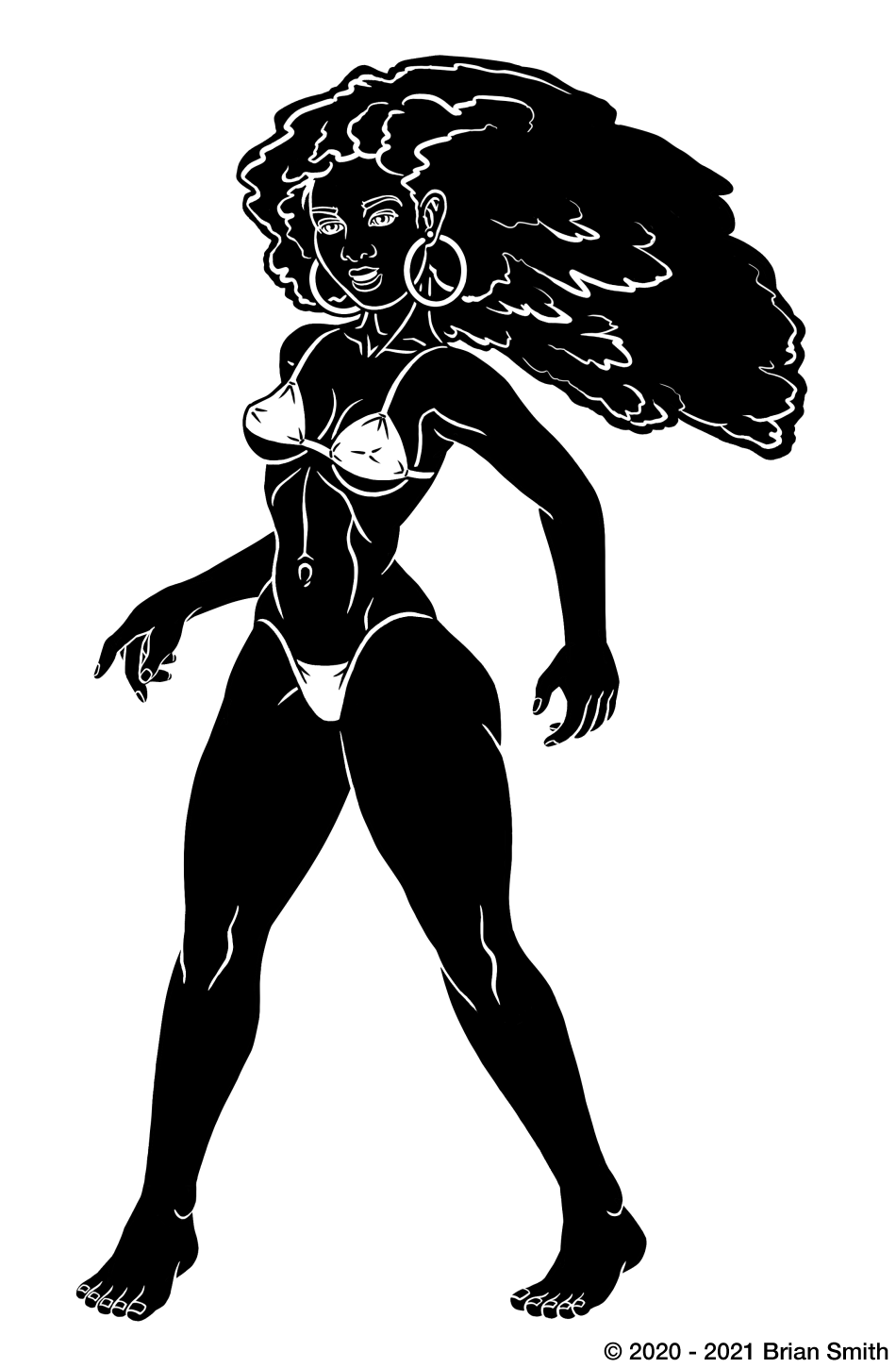 Slim thicc girl