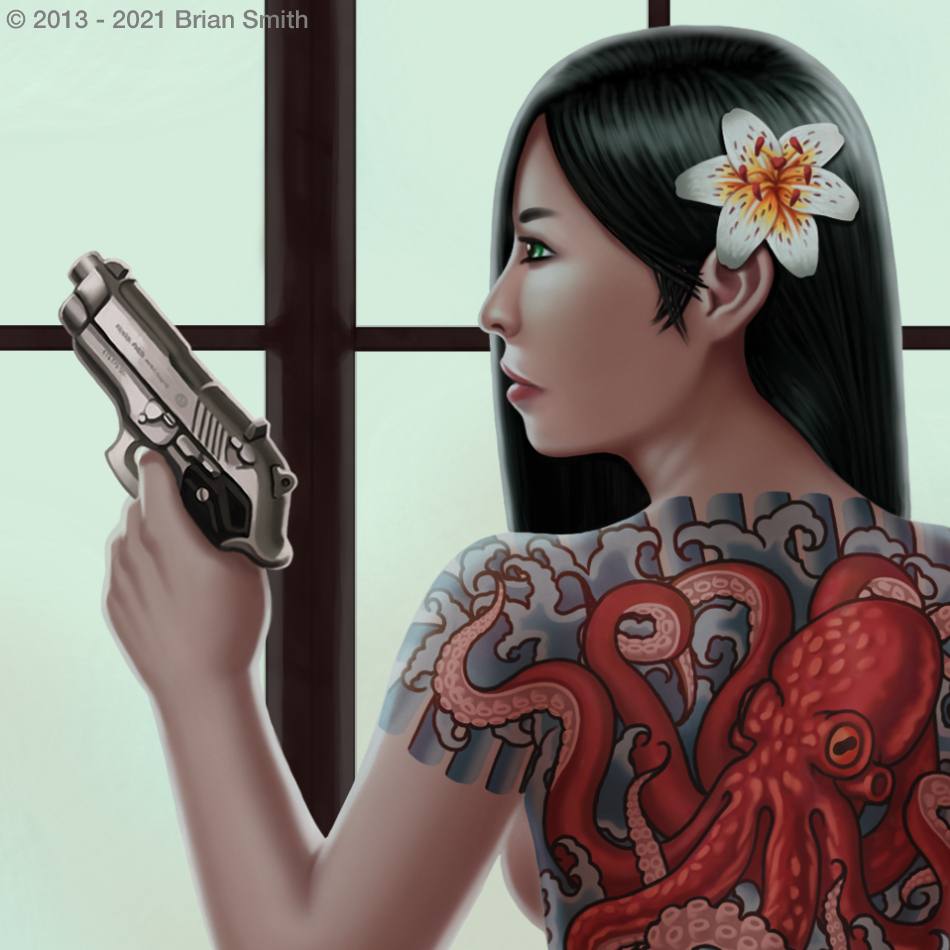 Yakuza girl close-up